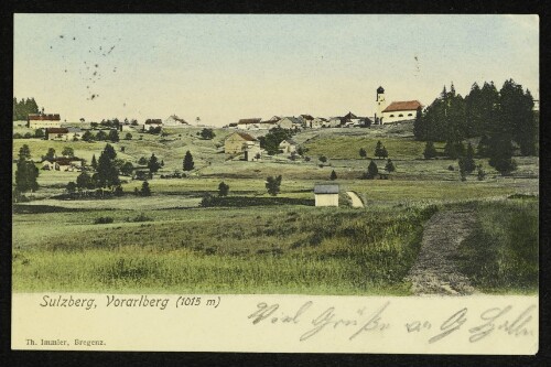 Sulzberg, Vorarlberg (1015 m) : [Correspondenz-Karte]