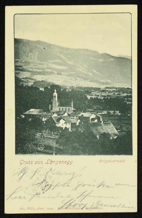 Gruss aus Langenegg : Bregenzerwald : [Correspondenzkarte]