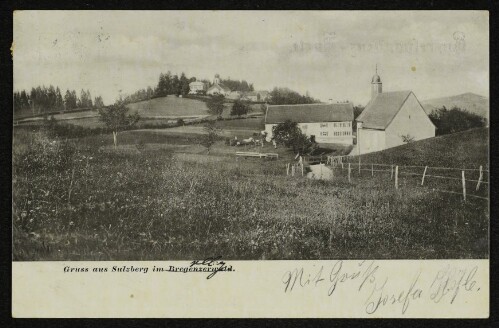 Gruss aus Sulzberg im Bregenzerwald : [Correspondenz-Karte]