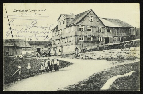 Langenegg (Bregenzerwald) : Gasthaus z. Krone : [Correspondenz-Karte]