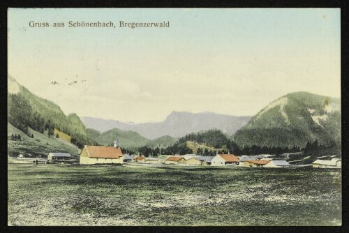 Gruss aus Schönenbach, Bregenzerwald : [Korrespondenz-Karte]