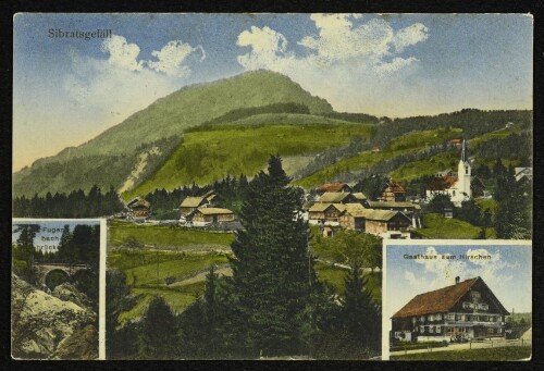Sibratsgefäll : Fugenbachbrücke : Gasthaus zum Hirschen