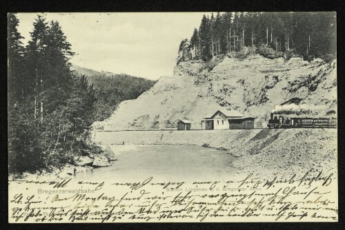 Bregenzerwaldbahn : Station Lingenau a. d. Bregenzer Ache : [Correspondnez-Karte]