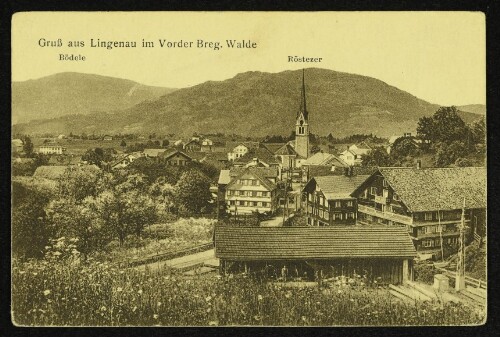 Gruß aus Lingenau im Vorder Breg. Walde : Bödele : Röstezer