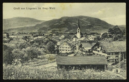 Gruß aus Lingenau im Breg.-Wald