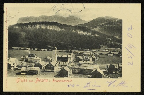 Gruss aus Bezau i. Bregenzerwald : [Correspondenz-Karte]