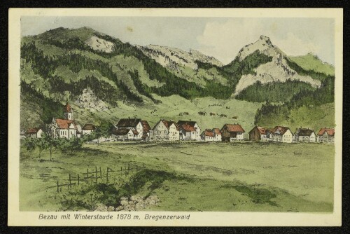 Bezau mit Winterstaude 1878 m, Bregenzerwald