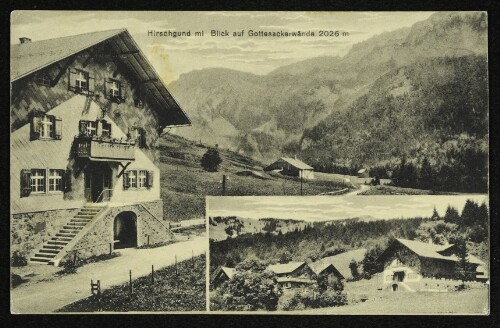 Hirschgund mi Blick auf Gottesackerwände 2026 m