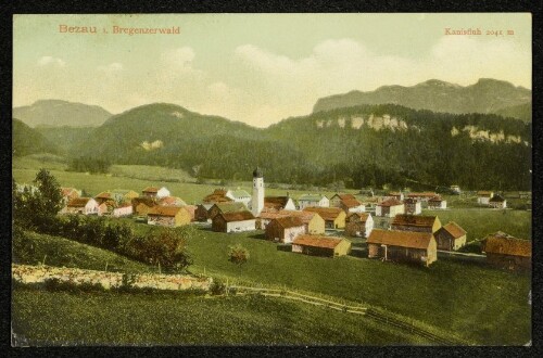 Bezau i. Bregenzerwald : Kanisfluh 2041 m : [Correspondenz-Karte]