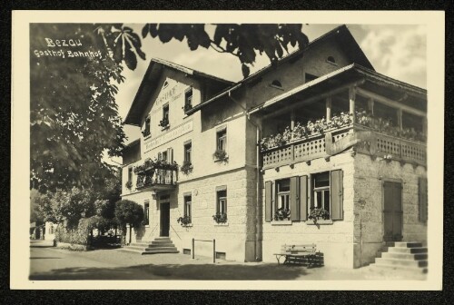 Bezau Gasthof Bahnhof