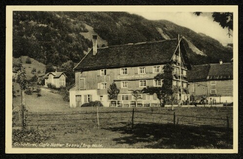 Conditorei, Cafe Natter Bezau /Brg. Wald.