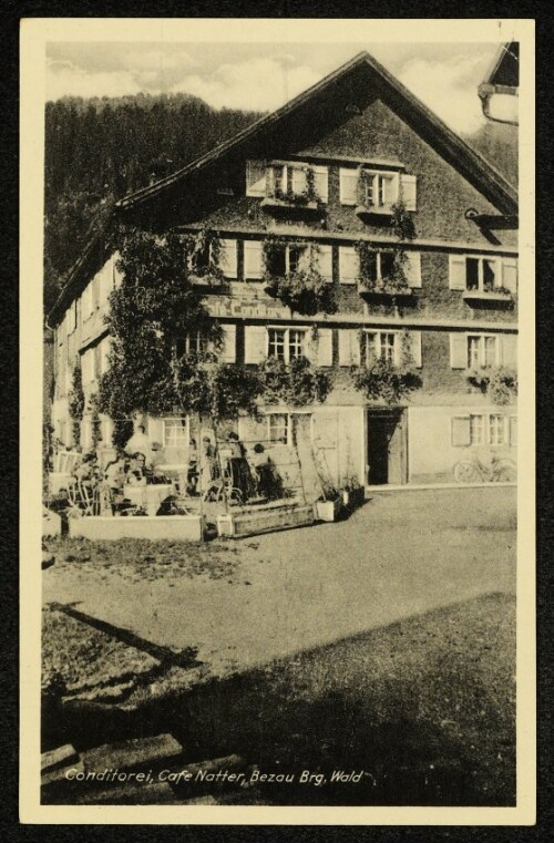 Conditorei, Cafe Natter, Bezau Brg. Wald