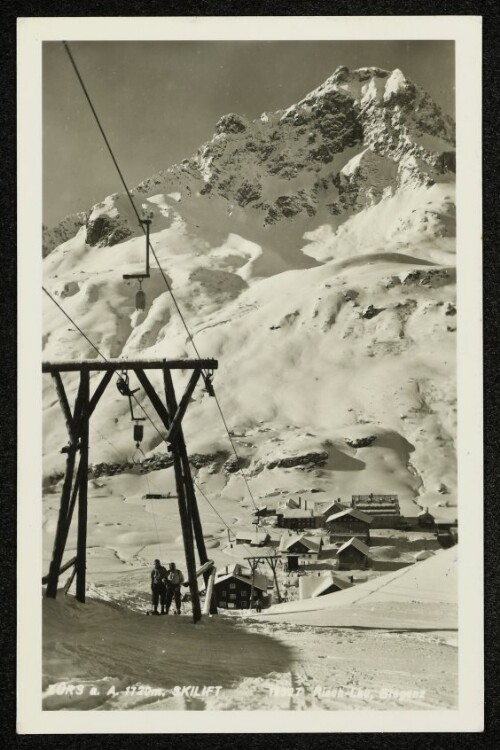 Zürs a. A. 1720 m, Skilift