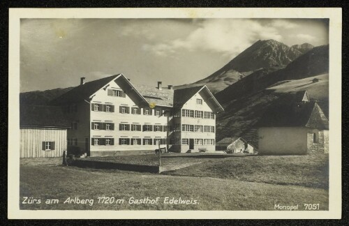 Zürs am Arlberg 1720 m Gasthof Edelweis
