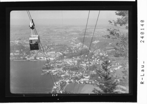 [Grünbergbahn mit Blick auf Gmunden / Salzkammergut]