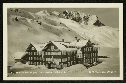Hotel Edelweiss geg. Omeshorn,Zürs a. A.