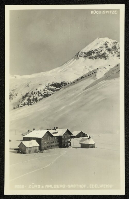 Zürs a. Arlberg-Gasthof  Edelweiss  : Rüchispitze