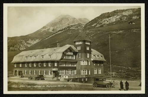 Zürs Hotel Lorünser m. Rigispitze 2637 m