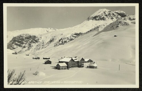Zürs Gasthof  Edelweiss u. Rüchispitze-