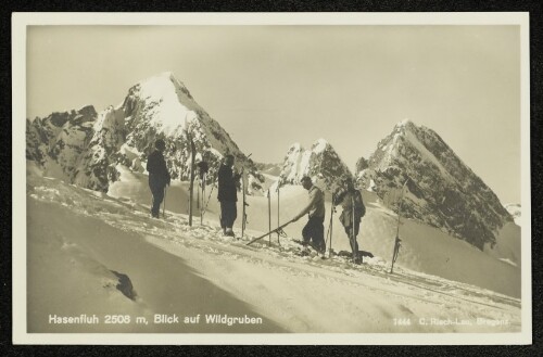 Hasenfluh 2508 m, Blick auf Wildgruben
