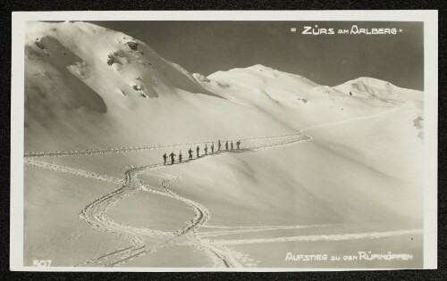 =Zürs am Arlberg : Aufstieg zu den Rüfiköpfen
