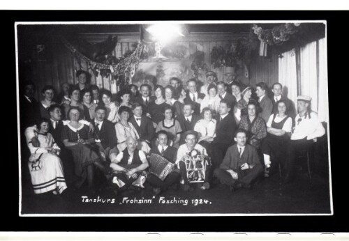 Tanzkurs  Frohsinn  Fasching 1924
