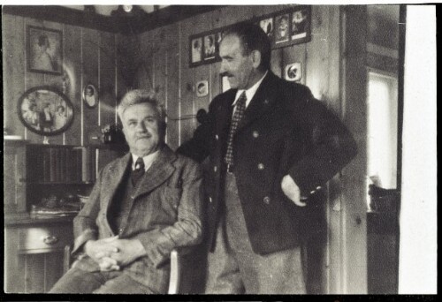 Fritz Preiß sitzend