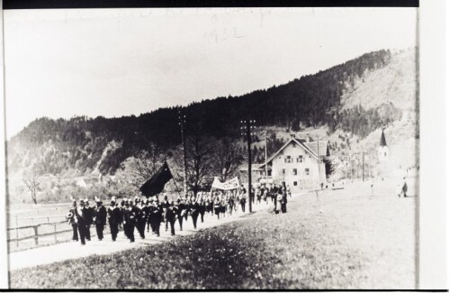 Letzte Maifeier der Ortsgruppe der SDAP Nüziders am 1. Mai 1932