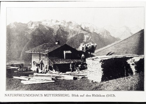 Naturfreundehaus Muttersberg. Blick auf den Rhätikon (1412)