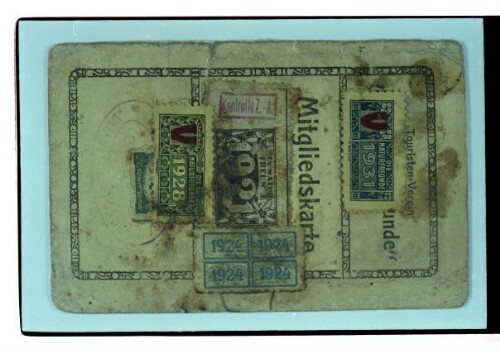 Mitgliedskarte der Naturfreunde