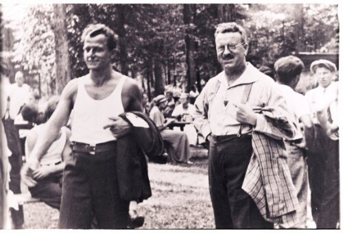Bezirksturnfest am 20. August 1933 im Waldbad Enz in Dornbirn