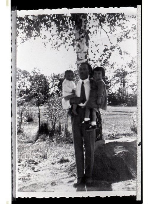 Hugo Lunardon mit Kindern