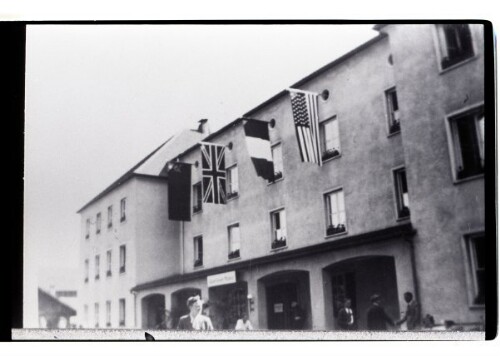 Dornbirner Rathaus kurz nach Kriegsende