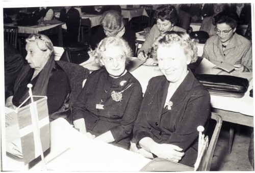 Vom soz. Frauen-Bundesparteitag in Wien, links die alte Gen. Balabanoff