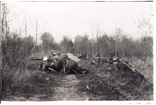 MG-Zug bei einer Übung