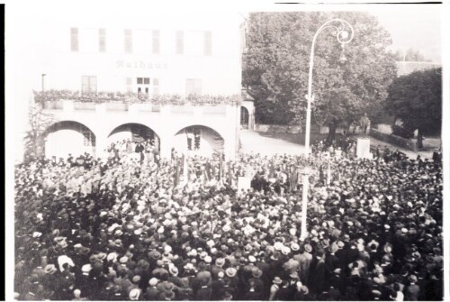 Sozialdemokratische Kundgebung in Dornbirn