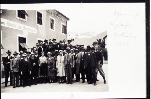 Osterausflug Nüziderser Arbeiter 1935