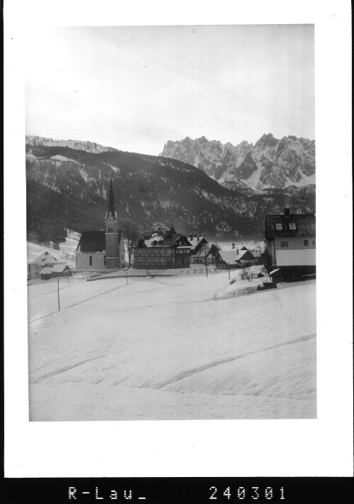 [Blick von Gosau zum Gosaukamm / Oberrösterreich]