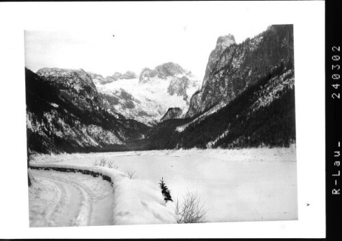 [Blick vom Vorderen Gosausee in den Dachstein / Oberösterreich]