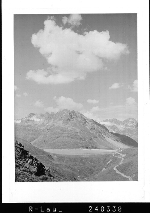 [Blick vom Kleinvermunt gegen Bieler Höhe, Verhupfspitze, Litzner, Lobspitzen und Valgraggeskamm / Silvretta]