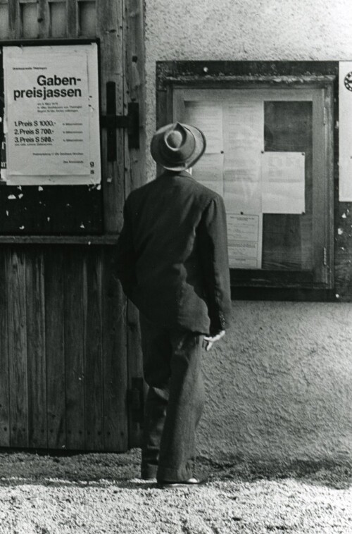 Großes Walsertal, Anschlagtafel in Blons