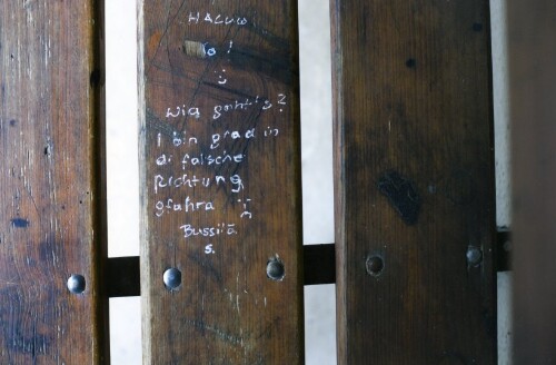 Feldkirch, Haltestelle Amberg, Graffiti