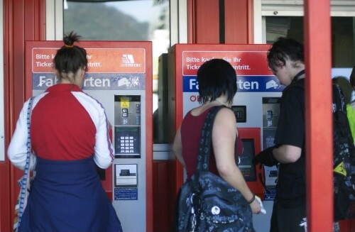 Dornbirn, Bahnhof, Fahrkartenautomat
