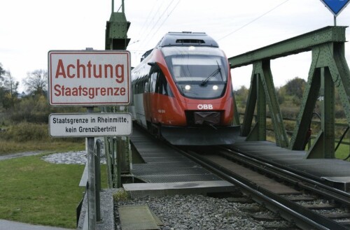 Lustenau, Eisenbahn, Grenzübergang