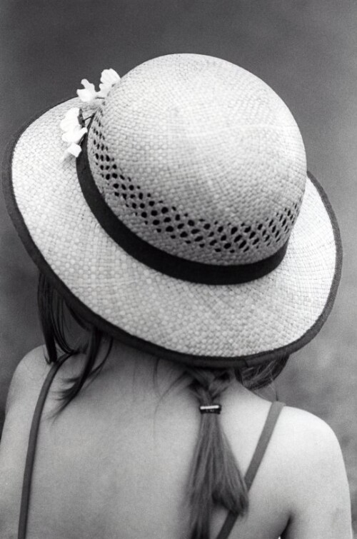 Bregenz, Blickwechsel, Köpfe von hinten, Strandbad