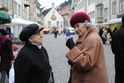 Im Gespräch in der Feldkircher Marktgasse
