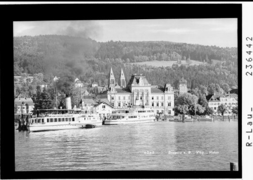 Bregenz am Bodensee / Hafen : [Hafen gegen Post]