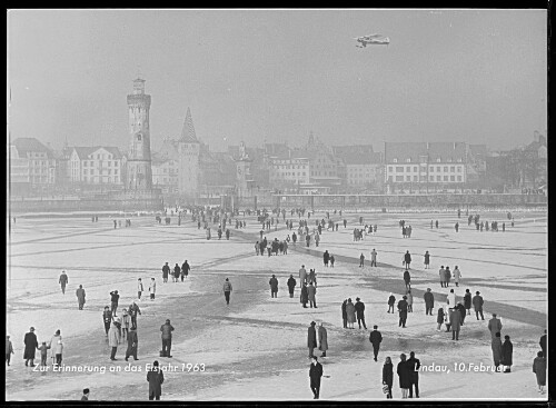 Zur Erinnerung an das Eisjahr 1963 Lindau am 10. Februar