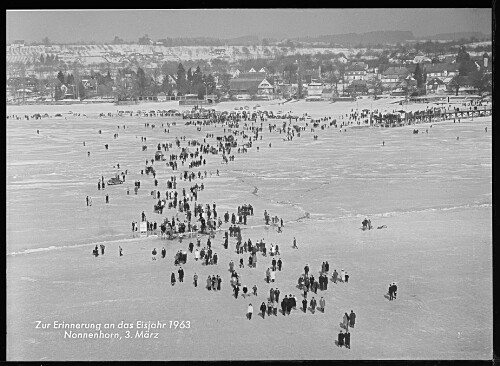Zur Erinnerung an das Eisjahr 1963 Nonnenhorn am 3. März
