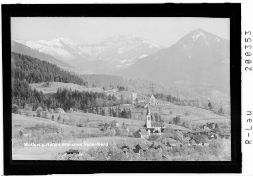 Wolfurt gegen Hohen Freschen Vorarlberg